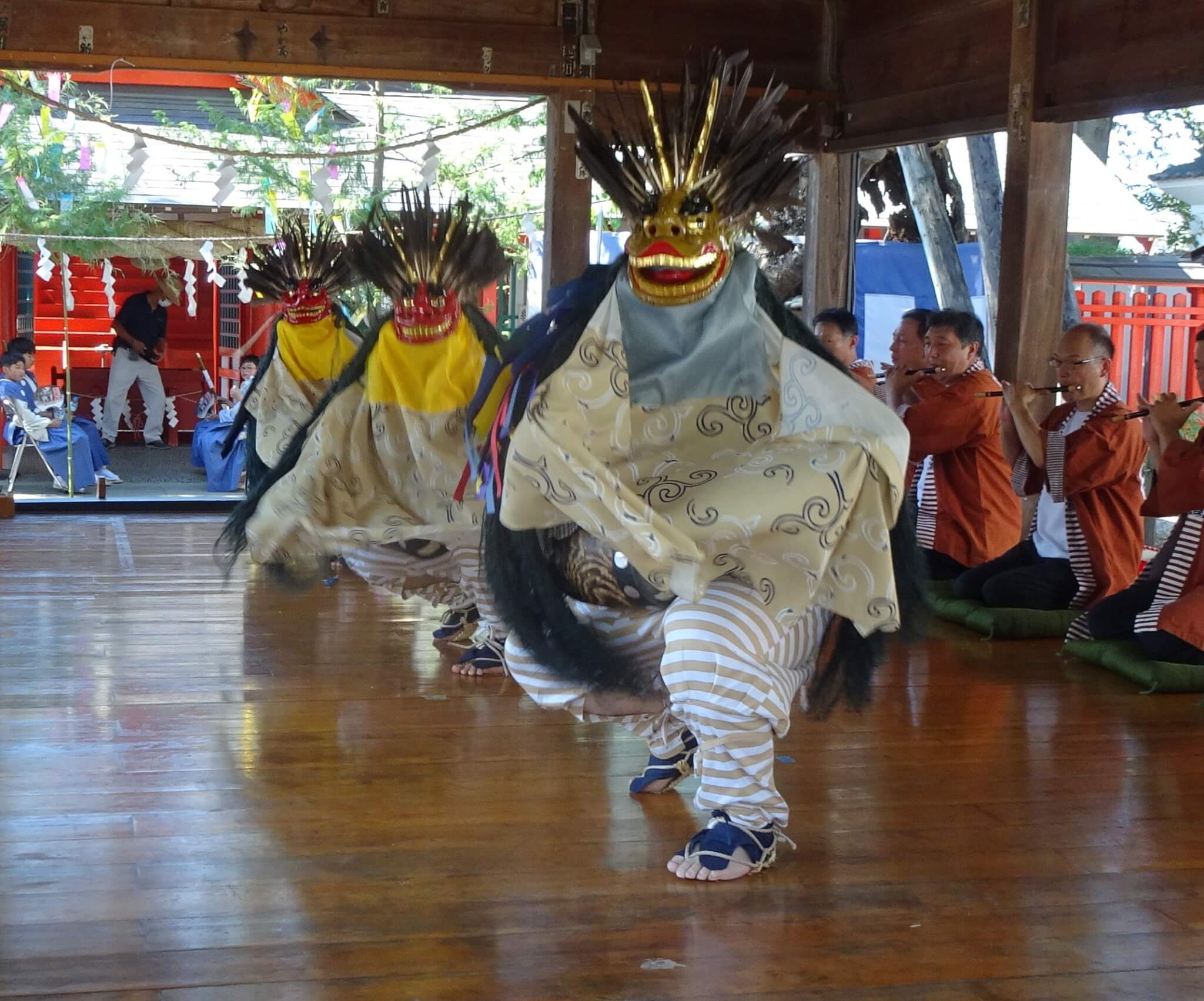 塩田平の文化財 下之郷三頭獅子 | 塩田まちづくり協議会