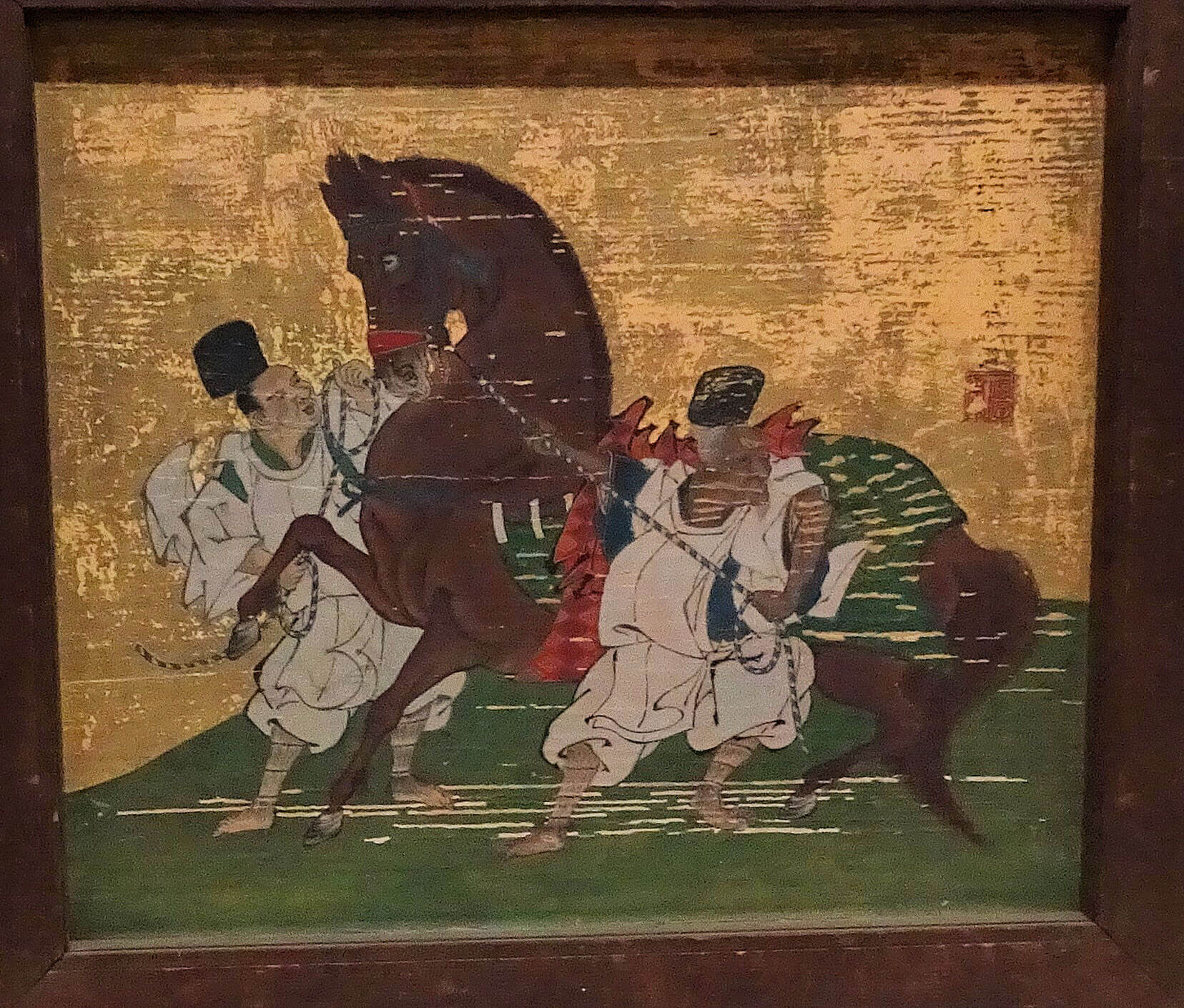 美術品・絵画・戦国騎馬軍団・額入り 常楽寺美術館の企画展 今年は「午年」ですから② | 塩田まちづくり協議会